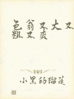 色翁又大又硬又粗又爽