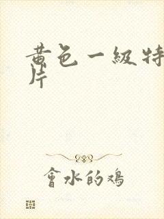黄色一级特黄大片