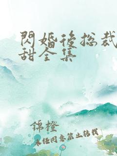 闪婚后总裁娇妻甜全集