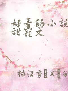 好看的小说言情甜宠文