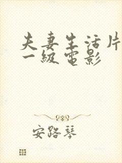 夫妻生活片全黄一级电影