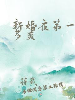 新婚夜第一炮有多爽