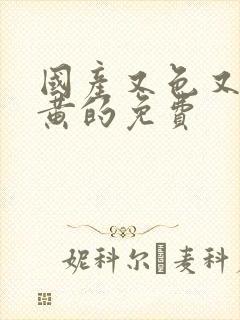 国产又色又爽又黄的免费