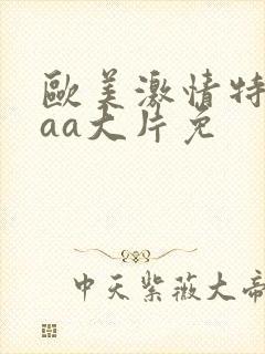 欧美激情特黄外aa大片免