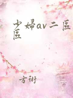 少妇av二区三区
