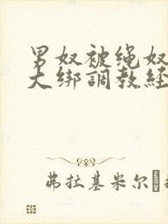 男奴被绳奴五花大绑调教经历