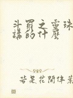 斗罗之灵珠神剑讲的什么