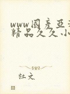 www国产亚洲精品久久小说