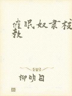 催眠奴隶校花调教