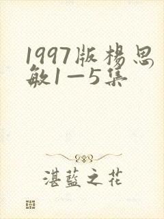 1997版杨思敏1—5集