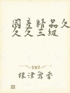 国产精品久久久久久三级