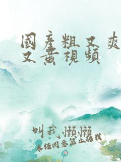 国产粗又爽又硬又黄视频