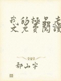 我的极品老婆全文免费阅读免费