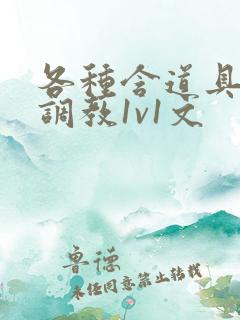 各种含道具高h调教1v1文