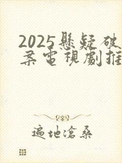 2025悬疑破案电视剧推荐