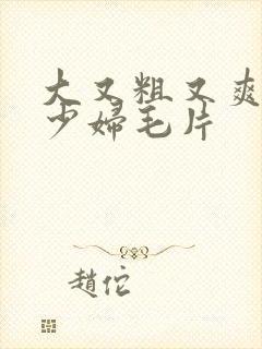 大又粗又爽又黄少妇毛片