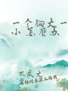 一个胸大一个胸小 怎么办