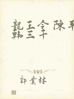 龙王令 陈平 韩三千