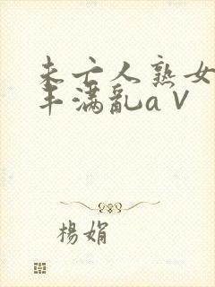 未亡人熟女人妻丰满乱a∨