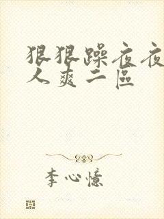 狠狠躁夜夜躁人人爽二区