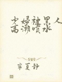 少妇被黑人爽到高潮喷水