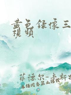 黄色录像三级短视频