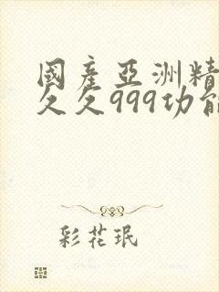 国产亚洲精品久久久999功能介绍