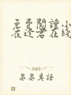 免费阅读小说此夜逢君在线阅读全文