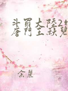 斗罗大陆2绝世唐门王秋儿