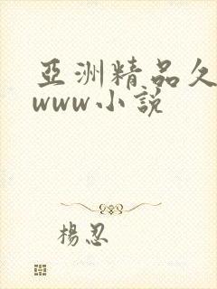 亚洲精品久久久www小说