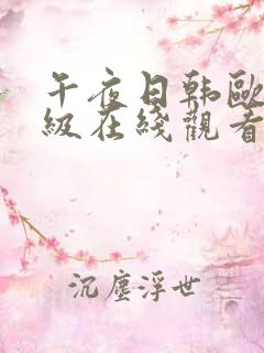 午夜日韩欧美一级在线观看