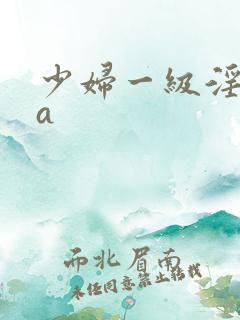 少妇一级淫片aa