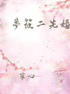 梦筱二先婚后爱