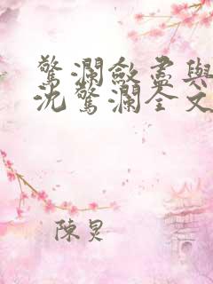 惊澜敛尽与君绝沈惊澜全文阅读小说