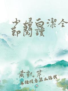 少妇白洁全文章节阅读