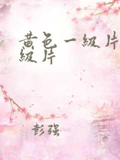 黄色一级片,一级片