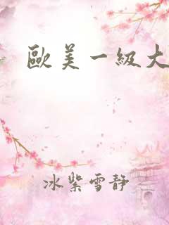 欧美一级大黑吊