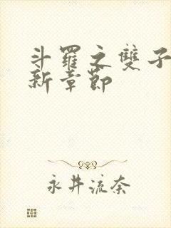 斗罗之双子斗罗新章节