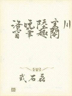 洛晚陆寒川无弹窗笔趣阁