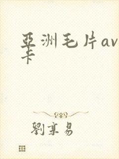 亚洲毛片av不卡