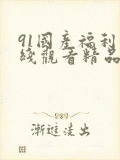 91国产福利在线观看精品