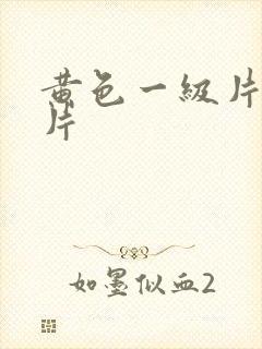 黄色一级片国产片