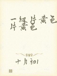 一级片黄色一级片黄色