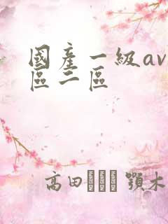 国产一级av一区二区