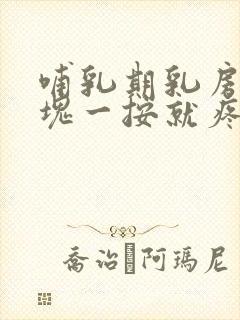 哺乳期乳房有硬块一按就疼是怎么回事