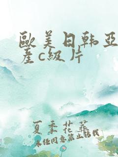 欧美日韩亚洲国产c级片