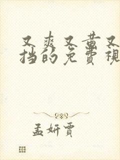 又爽又黄又无遮挡的免费视频