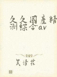 久久国产精品亚洲综合av