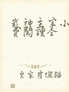 武神主宰小说免费阅读全