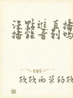 没点进直播间主播能看到吗